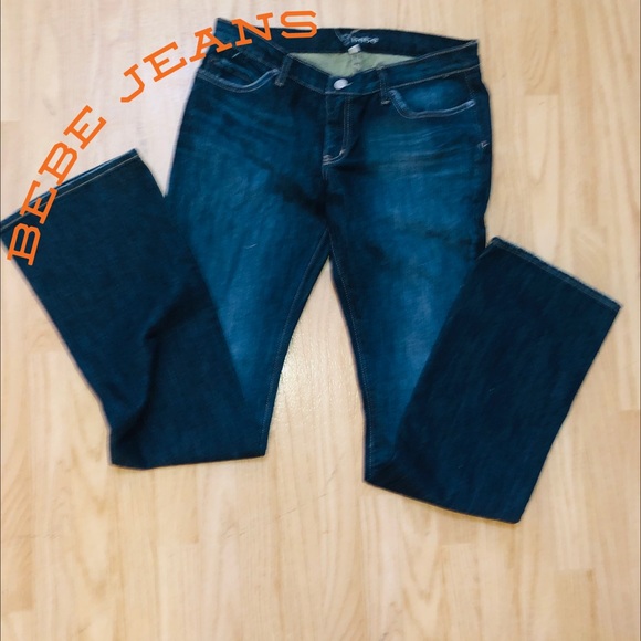 BeBe women  cute blue denim jeans waist size 31 (Smoke Free Home) - Picture 7 of 7